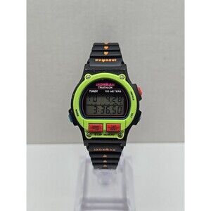 Vintage 1994 Womens Timex Ironman Triathlon 8 Lap Indiglo Watch New Battery READ